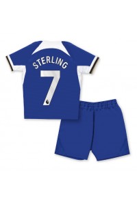 Chelsea Raheem Sterling #7 Babyklær Hjemme Fotballdrakt til barn 2023-24 Korte ermer (+ Korte bukser)